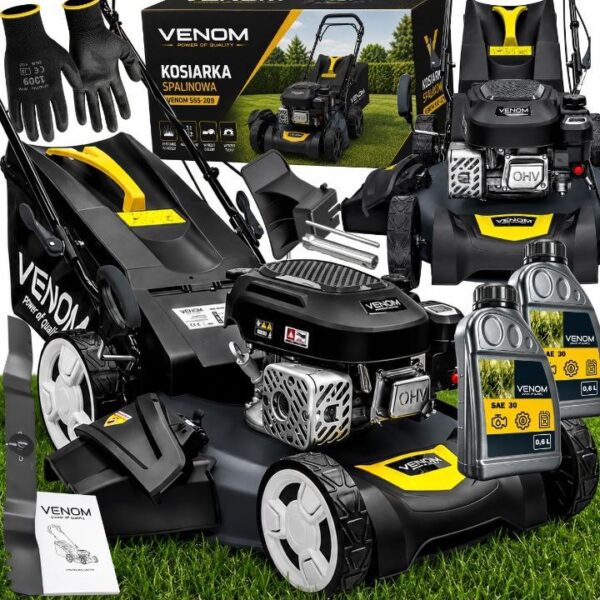 Kosiarki kosiarka spalinowa do trawy venom 55cm mulcz. mocna silnik 209cc napĘd pro
